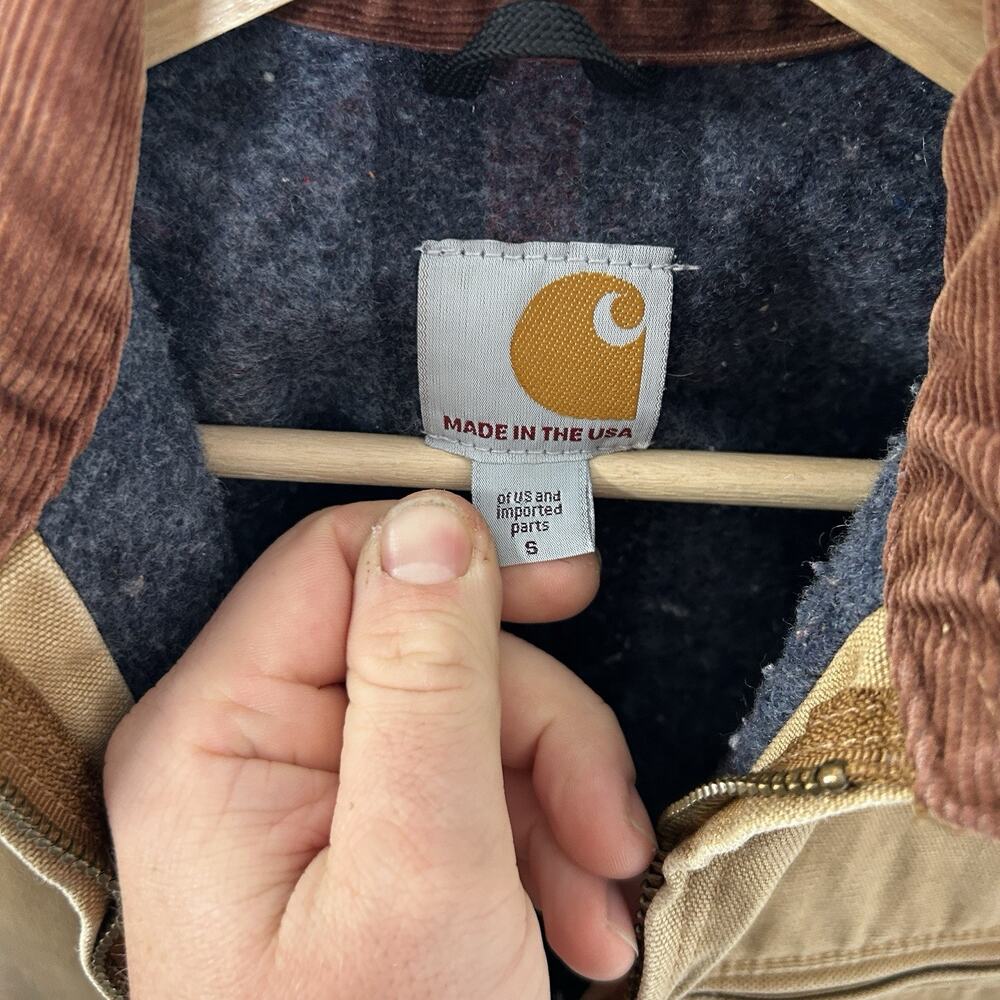 Vintage Carhartt Blanket-Lined Detroit Jacket “Brown” J01 - Picture 11 of 13